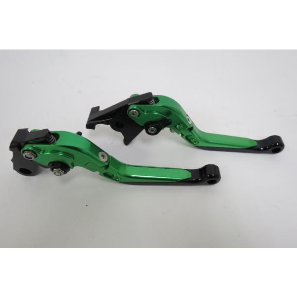 【互換品】CBR600 F2 F3 F4 F4i 1991-2007 ビレットレバー ロング 緑