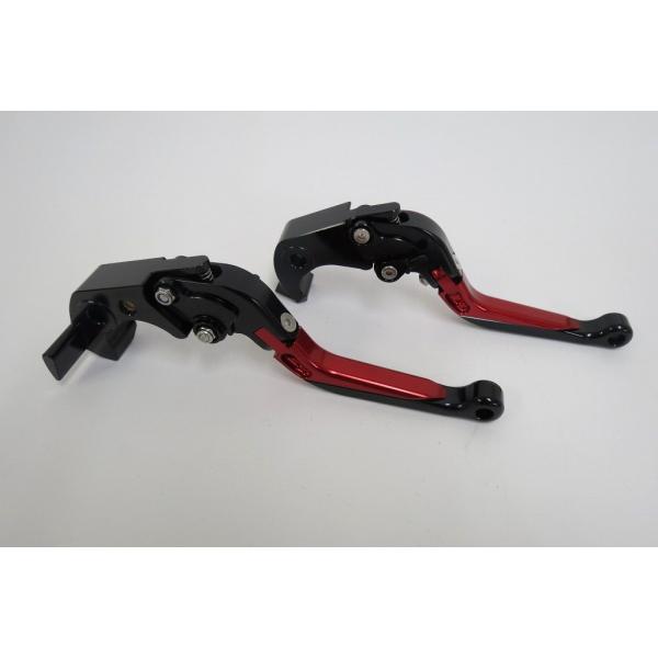 【互換品】ninja ZX-14R ZZR1400 GTR1400 ビレットレバー 黒×赤