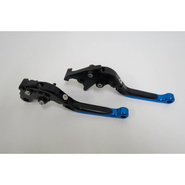 【互換品】CBR600 F2 F3 F4 F4i 1991-2007 ビレットレバー ロング 黒×青