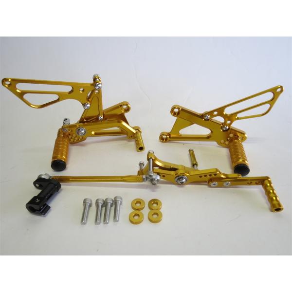 【互換品】Triumph デイトナ 675R 2006-2012年 CNC 調整式 バックステップ ...