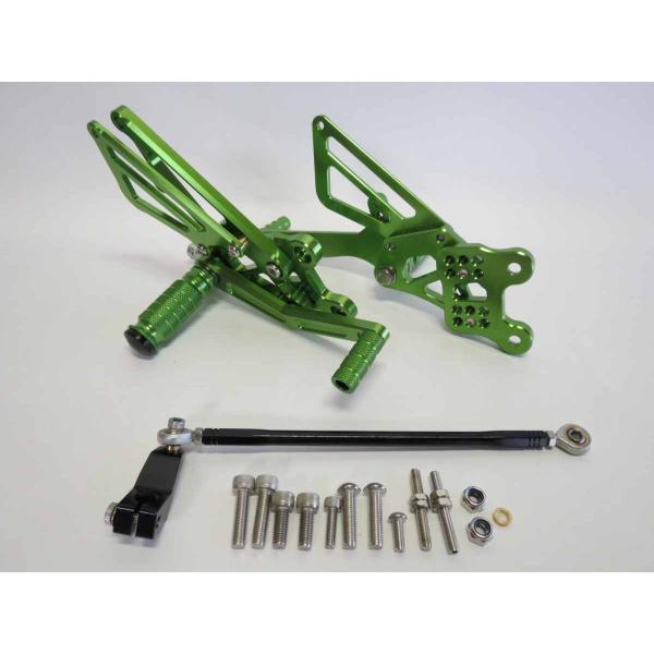 【互換品】kawasaki Ninja ZX-12R 2000-2006 CNC 調整式 バックステ...