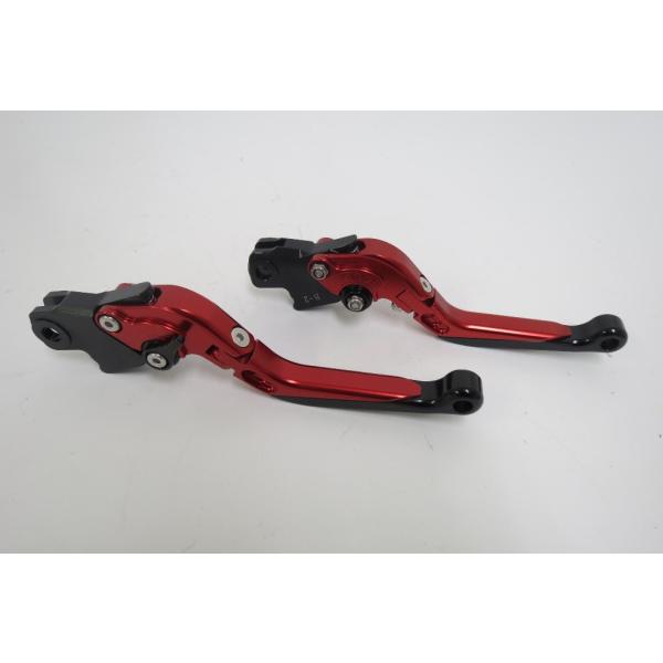 【互換品】BMW K1300 S/R/GT K1600 GT/GTL ビレットレバーロング 赤
