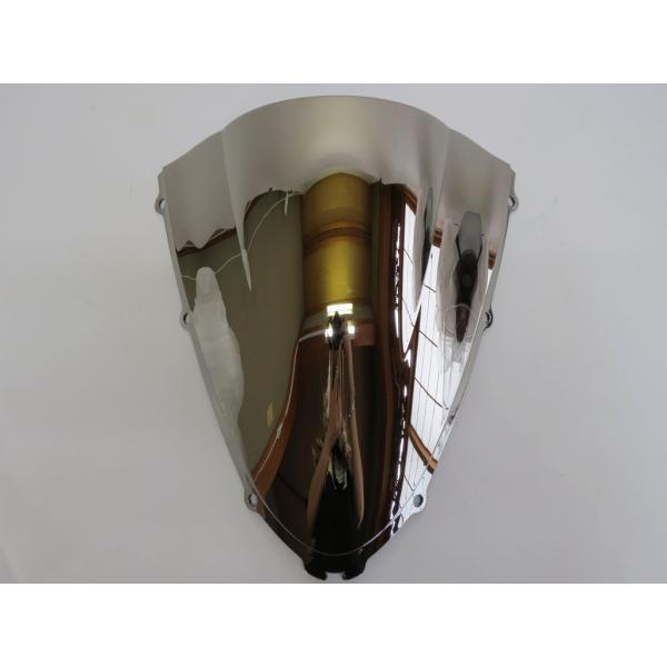 【互換品】ZZR1400 ZX14R ダブルバブルスクリーン シルバー