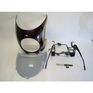 【互換品】z900rs 専用 カウル ビキニカウル ＆ スクリーン ＆ ステー セット C キャンデ...