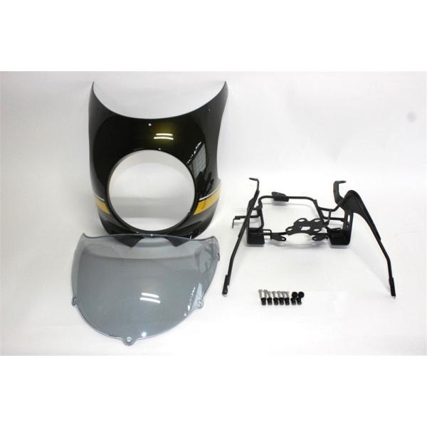 【互換品】z900rs 専用 カウル ビキニカウル ＆ スクリーン ＆ ステー セット C イエロー...