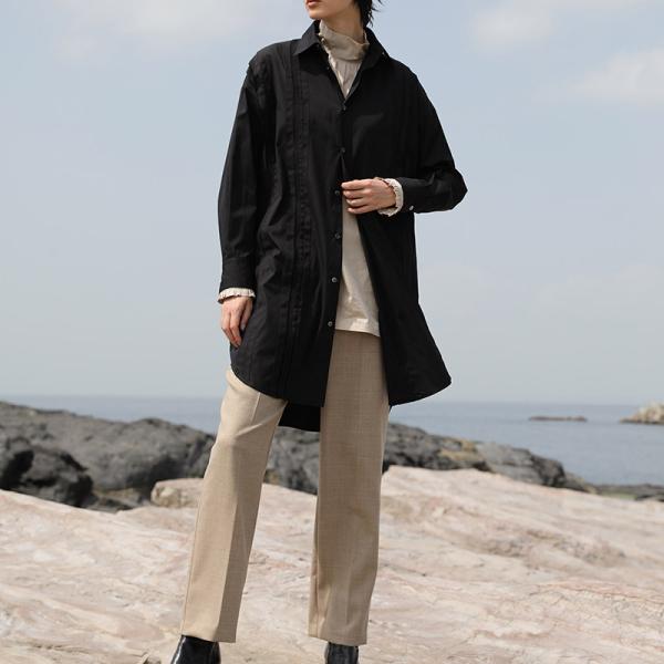 センタープレステーパードパンツ