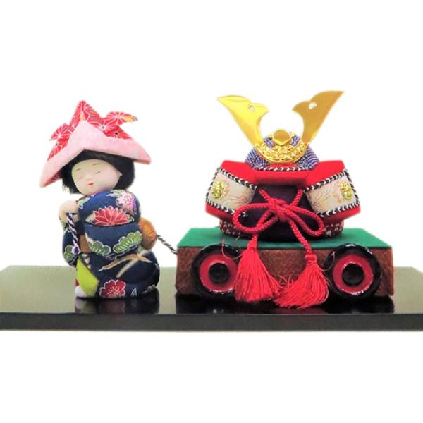 久月　木目込み手作りキット　『兜曳き』