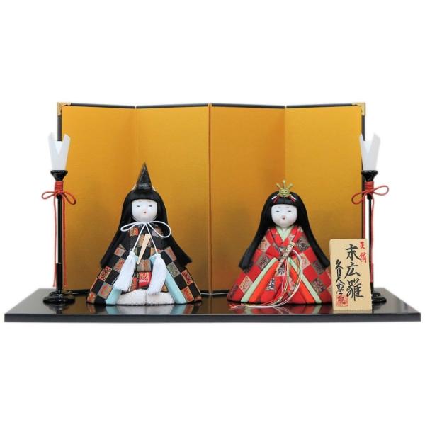 久月　木目込み手作りキット　『正絹　末広雛飾り』道具付