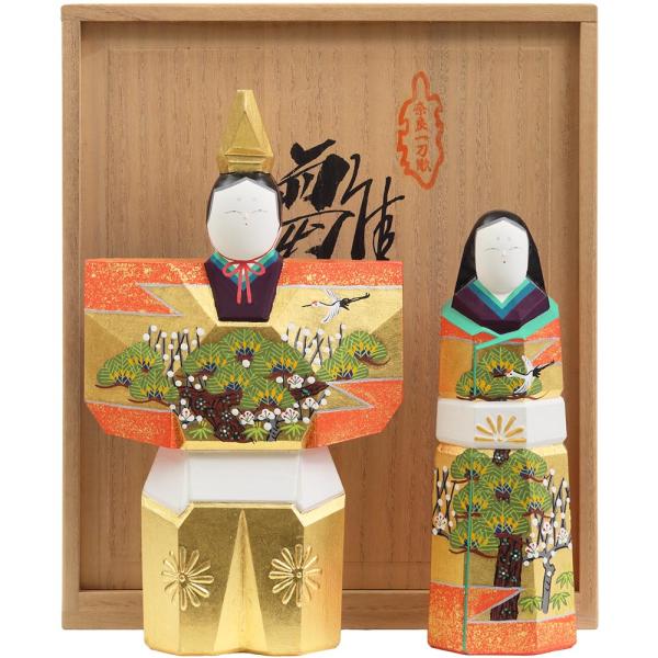 神泉作　奈良一刀彫　7号立雛　3H-I5-Z-US-S