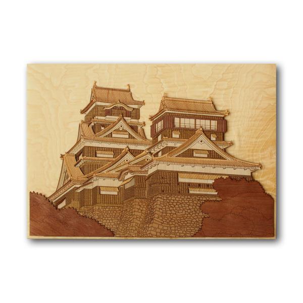 木はり絵　　熊本城