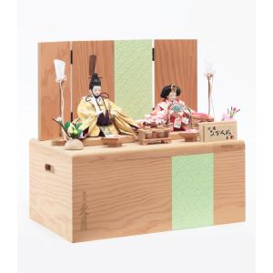 親王収納飾り 銘木シリーズ 松 4HR-S58の詳細画像2