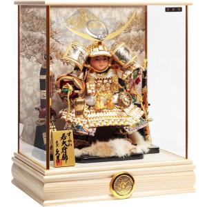 久月 五月人形 子供大将ケース飾り 6号 すこやか 若大将取付ケース