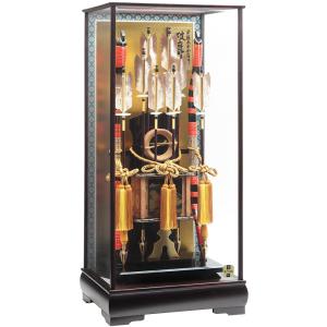 破魔弓ケース飾り 23号 銘木シリーズ 黒檀 6...の商品画像