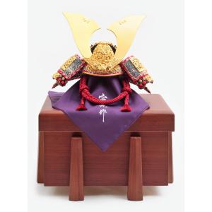 中村宗光作 アルミフレーム三段 竹雀之兜飾り ...の詳細画像4