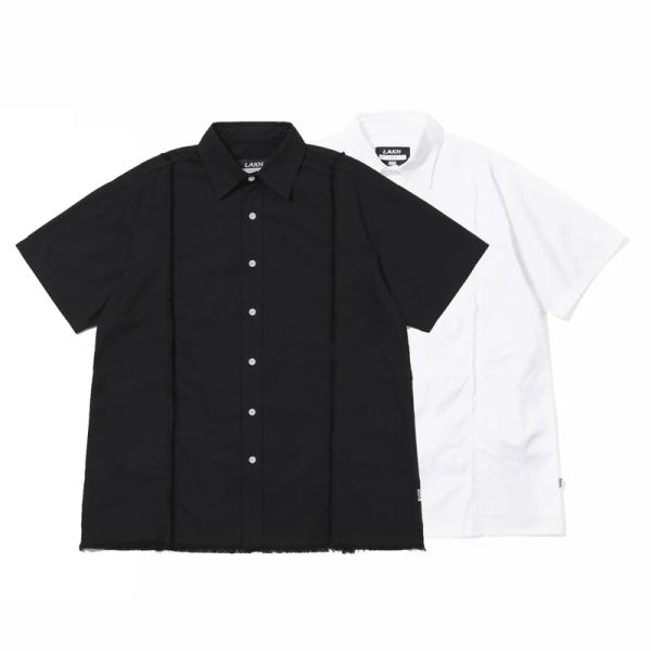 LAKH ラク S/S RAW EDGE SHIRT 半袖カジュアルシャツ DIVERSE-RE-S...
