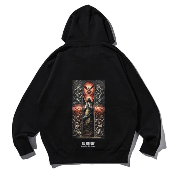 EL REIGN エルレイン SCULPTURE MARIA HOODIE プルオーバーパーカー E...