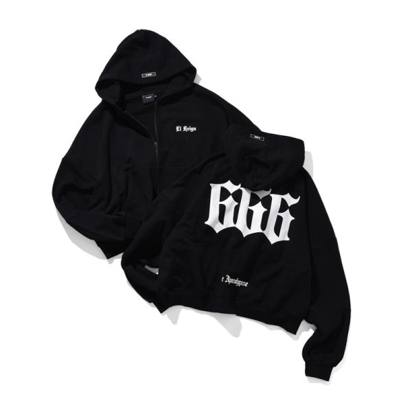 EL REIGN エルレイン The Apocalipse SHORT HOODIE ジップパーカー...