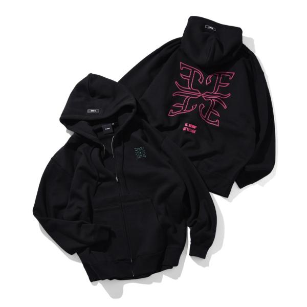 EL REIGN エルレイン REVENGE FRAGMENT ZIP HOODIE ジップパーカー...