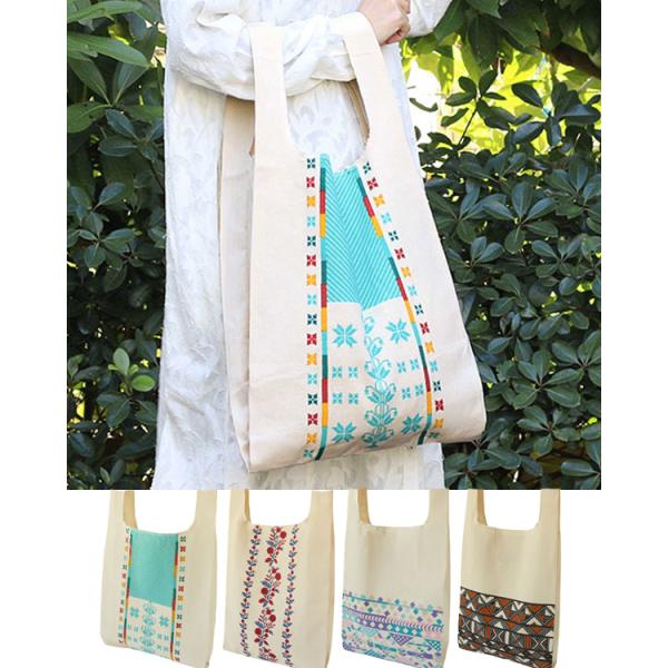 shanti / マルシェバッグ フォークロアモチーフ S[メール便対象品]