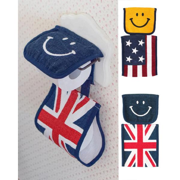 shanti / トイレットペーパーホルダーカバー スマイル