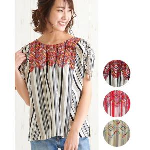 shanti / プルオーバー ウィピールストライプ