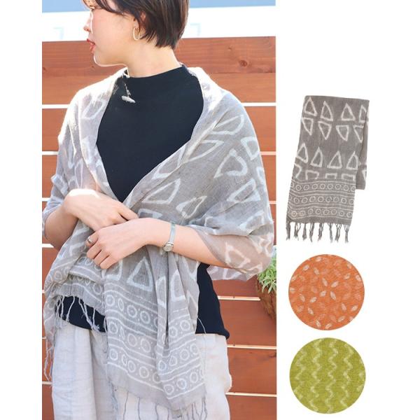 shanti / ストール ガーゼ ダブプリント