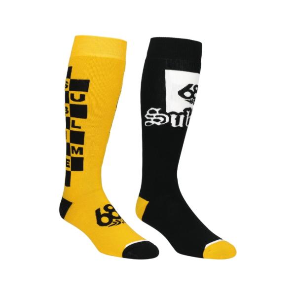 MENS 686 SUBLIME SOCKS - 2 PACK - ASSORTED