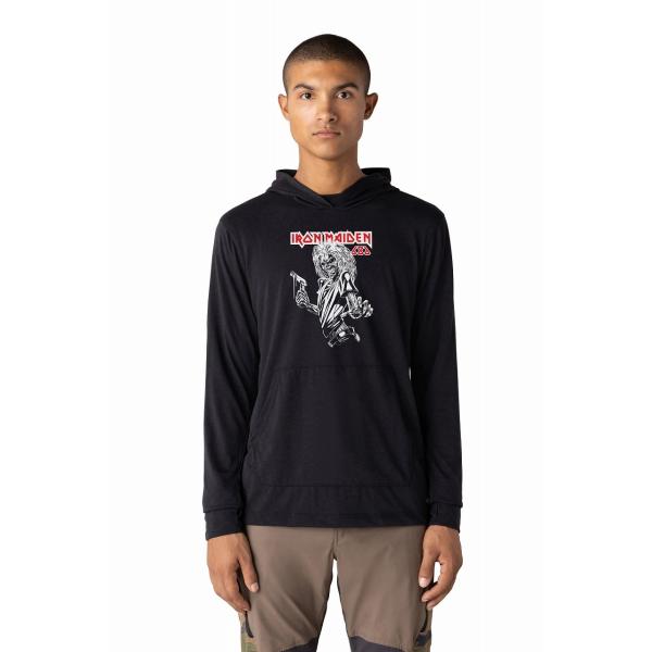 EVERYWHERE DRI RELEASE L/S HOODED TECH T - IRON MA...
