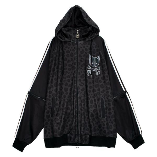 LISTEN FLAVOR　リッスンフレーバー　平成レオパード2WAYジャージ【BLACK LEOP...