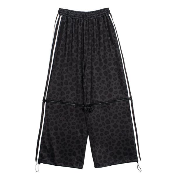 LISTEN FLAVOR　リッスンフレーバー　平成レオパード2WAYジャージパンツ【BLACK L...