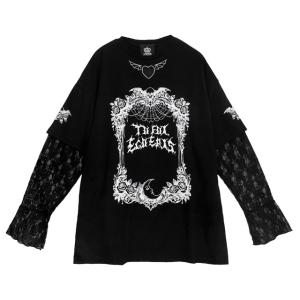 LISTEN FLAVOR リッスンフレーバー ドラゴンチャイナTシャツ【BLACK 