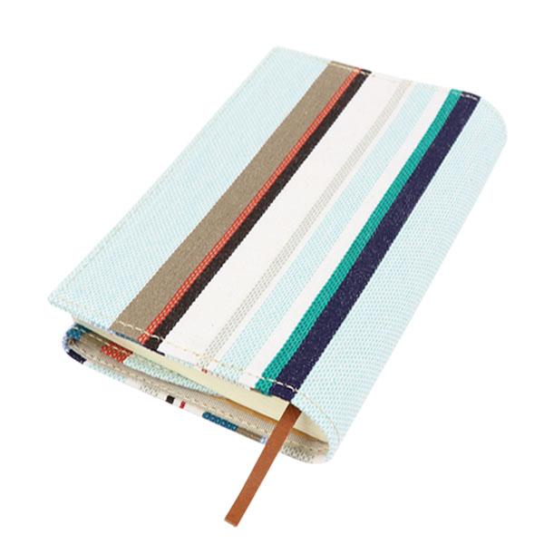 SIZEリニューアル【A298】文庫本ブックカバー・A6手帳カバー(ヨコハマ ブラン ターコイズ/Y...