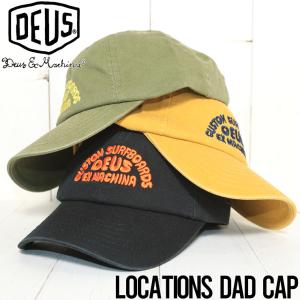 【送料無料】ストラップキャップ カーブキャップ Deus Ex Machina デウスエクスマキナ LOCATIONS DAD CAP DMP2271571｜itempost