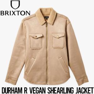 【送料無料】ボアジャケット BRIXTON ブリクストン DURHAM RESERVE VEGAN SHEARLING JACKET 03420 日本代理店正規品｜itempost