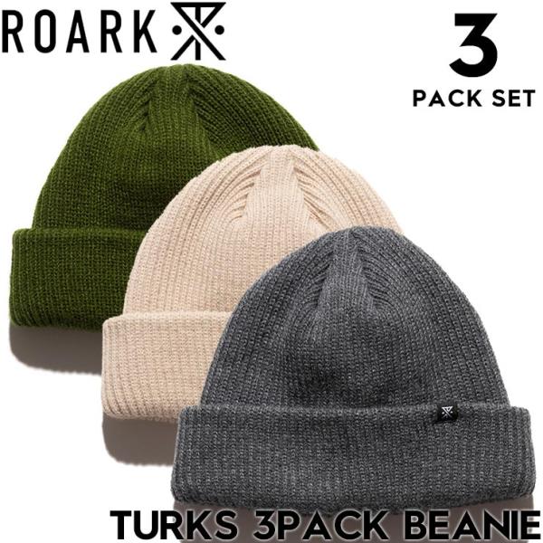 THE ROARK REVIVAL ロアークリバイバル TURKS 3PACK BEANIE ニット...
