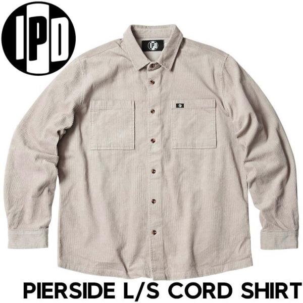 IPD アイピーディー PIERSIDE L/S CORD SHIRT 長袖シャツ コーデュロイシャ...
