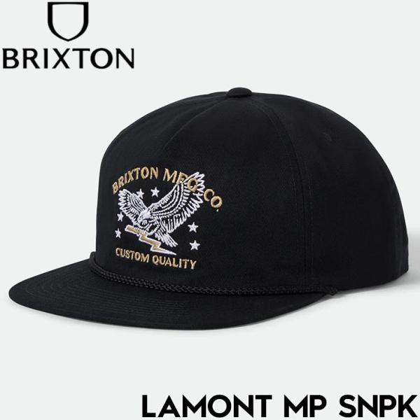 BRIXTON ブリクストン LAMONT MP SNPK - BLACK スナップバックキャップ ...