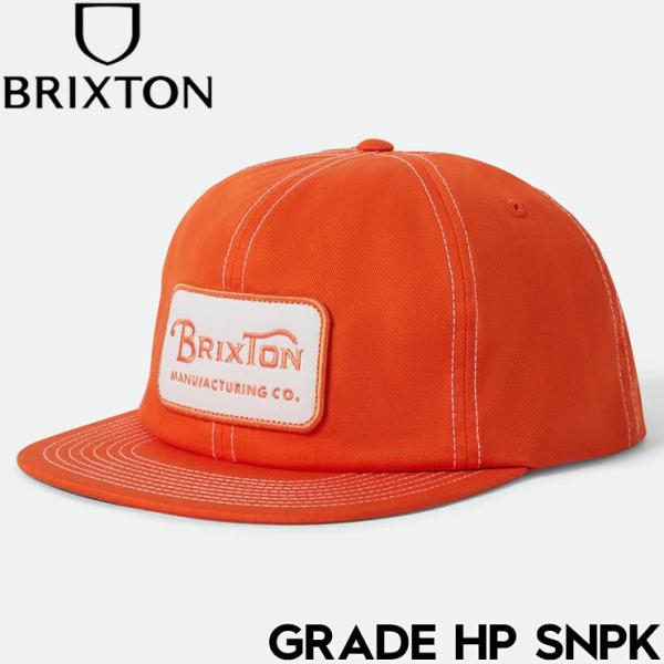 BRIXTON ブリクストン GRADE HP SNPK - SOLAR ORANGE スナップバッ...