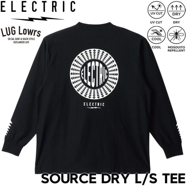 ELECTRIC エレクトリック SOURCE DRY L/S TEE ドライ素材 長袖Tシャツ ロ...