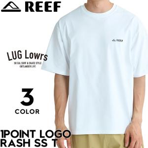 REEF リーフ ラッシュガード メンズ 半袖ラッシュガード 半袖Tシャツ ラッシュTシャツ UVカット UPF50+ 速乾 ドライ 4WAYストレッチ 1POINT LOGO RASH SS T ELY2