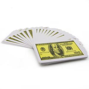 ＄100ドルトランプ：プラスチック（ブリッジサイズ）/Ultrathin Plastic Playi...