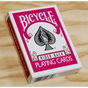 バイスクル：ピンク（ポーカーサイズ）/Cards Bicycle Fuchsia Back USPCC｜itempost