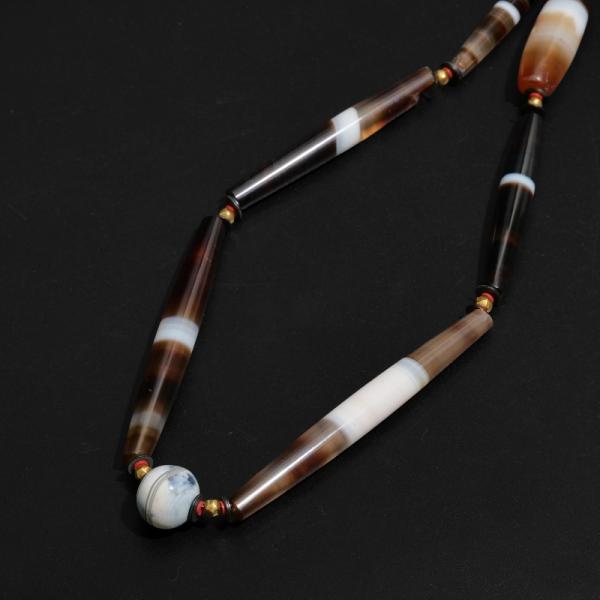 イエメンアゲート一連【Yemeni Agate (Aqiq)】