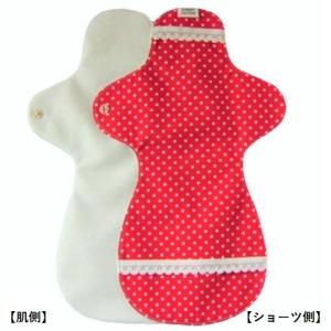 布ナプキン 防水ホルダー ナイト:ドットレッド...