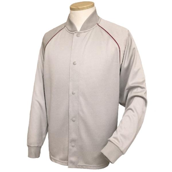 【快適ルームウェア】 ラグランパイピングジャケット：グレー