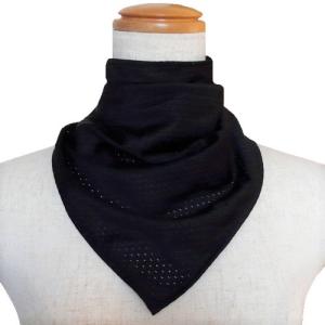 　面テープ バンダナネックカバー：メッシュブラック