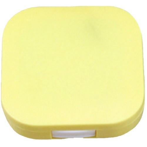 【レンズケース】【コンタクトレンズ】 コンタクト レンズケース：イエロー