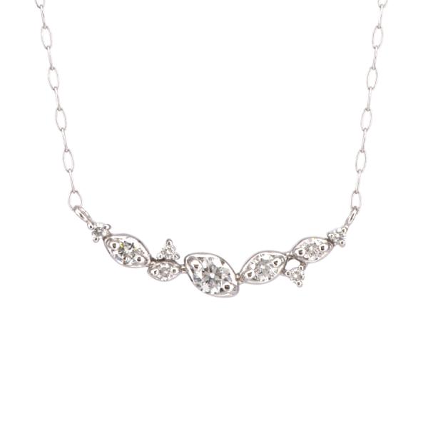 アシンメトリーライン ダイヤモンド ネックレス small /b0169da