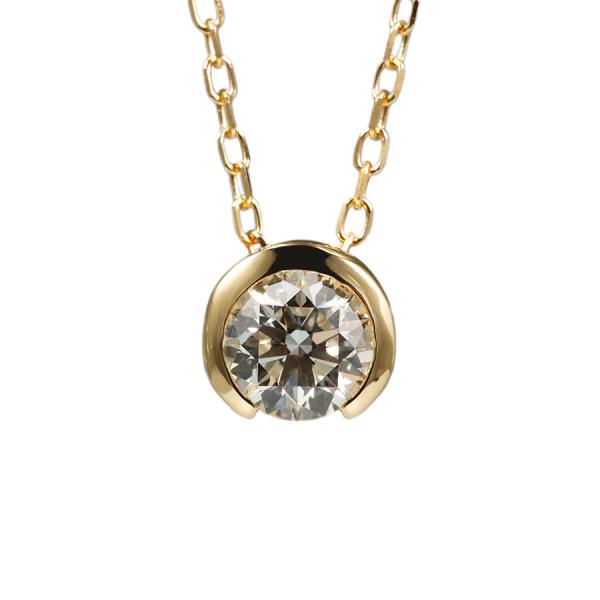 GIA 一粒 ダイヤモンド ネックレス 0.3ct  /c0597da