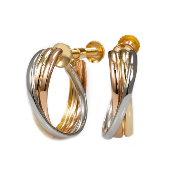 コンビ・スリーカラー フープイヤリング large /a0440mteg